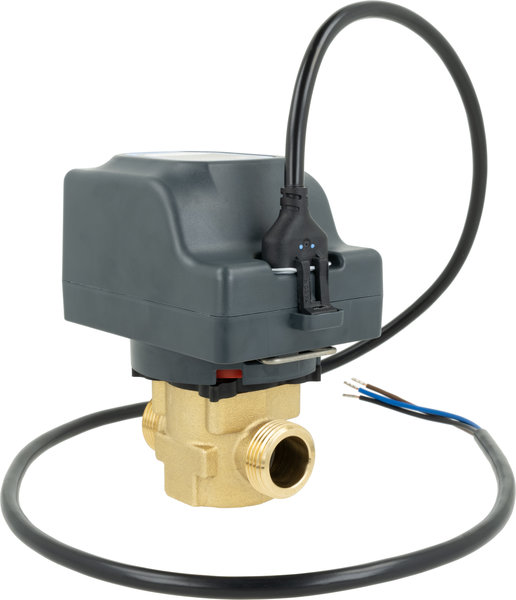 2-drogowy zawór strefowy AZV 442, DN15, G3/4", Kvs 10, 230 V AC, NC