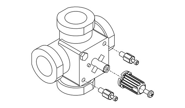 Adapter do siłowników ARM ProClick na zawory: Siemens VBI, VBF