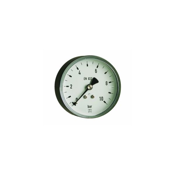 Manometr z rurką Bourdona AFRISO RF grzewczy 0/10 bar G1/4B aksjalne fi 50 mm, kl. 2.5%
