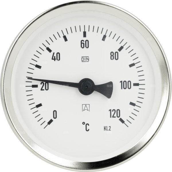Termometr bimetaliczny AFRISO BiTh fi 80 mm 0…120'C tuleja 40 mm połączenie ax