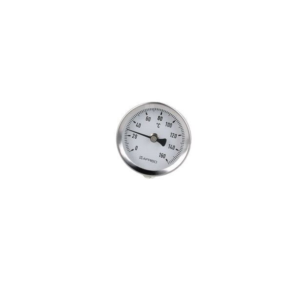 Termometr bimetaliczny AFRISO BiTh fi 63 mm 0…160'C tuleja 100 mm połączenie ax