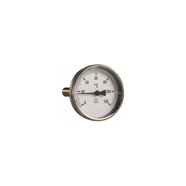 Termometr bimetaliczny AFRISO BiTh fi 50 mm 0…120'C tuleja 100 mm połączenie ax