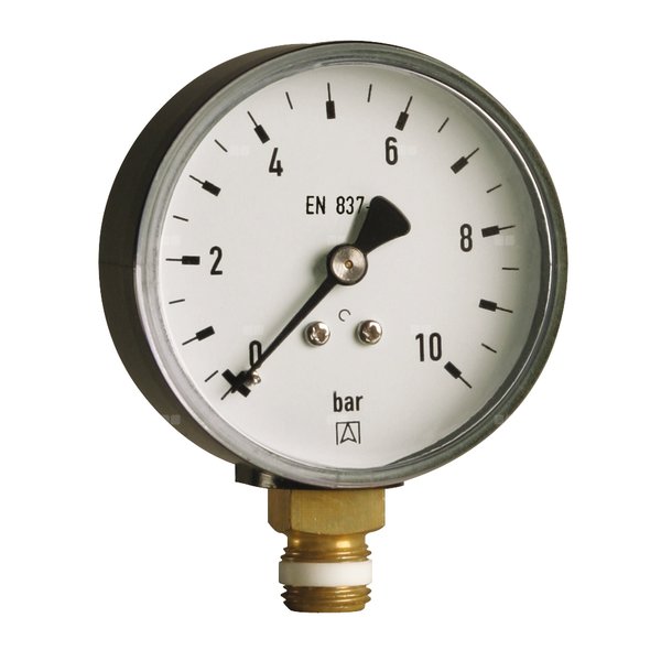 Manometr z rurką Bourdona AFRISO RF standardowy -1/0 bar G1/4B aksjalne fi 50 mm, kl. 1.6%