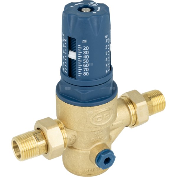 Reduktor ciśnienia wody BPR 421 z siatką filtracyjną, półśrubunki R1/2", 1 - 6 bar