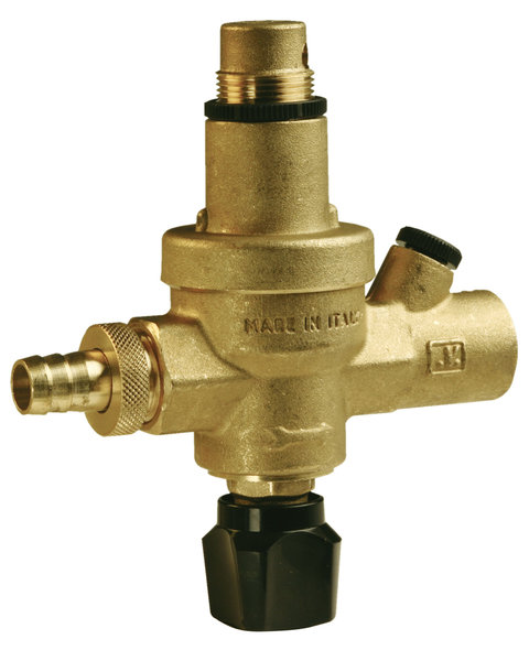 Zawór spustowo-napełniający AFRISO FA 10 bar, max. 90'C GW x przyłącze do węża, 1/2'' x 1/2'' (wyjście manometru GW 1/4'')