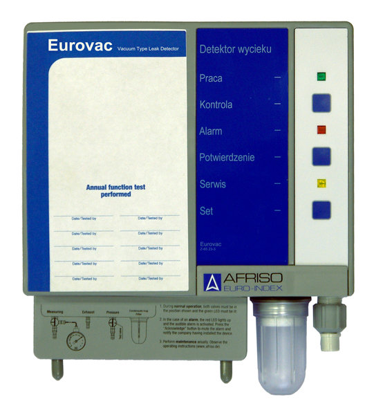 Podciśnieniowy detektor wycieku EUROVAC HV, 230 V AC