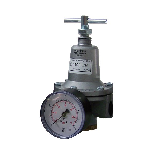Regulator ciśnienia oleju AFRISO MRED, GW 1/2'', 10 bar 1500 l/h z manometrem