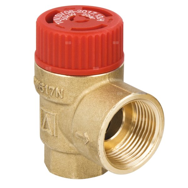 Zawór przelewowy AFRISO MS mosiądz 3 bar GW 1/2'' x 3/4''