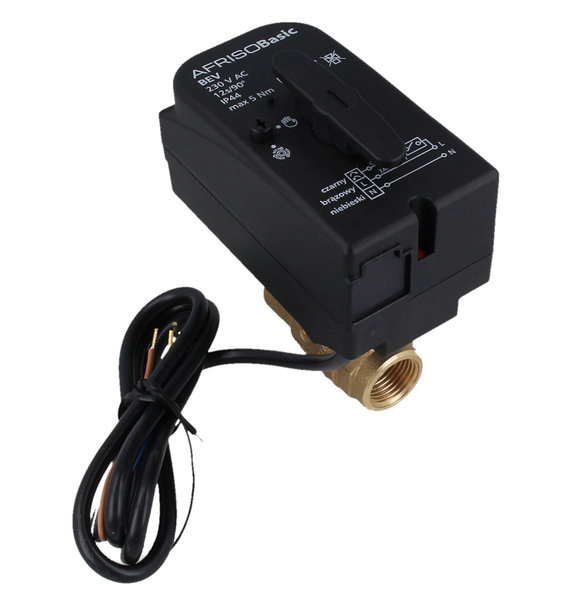 Zawór wodny AFRISO BEV 230 V AC GW 1/2'' x GW 1/2''