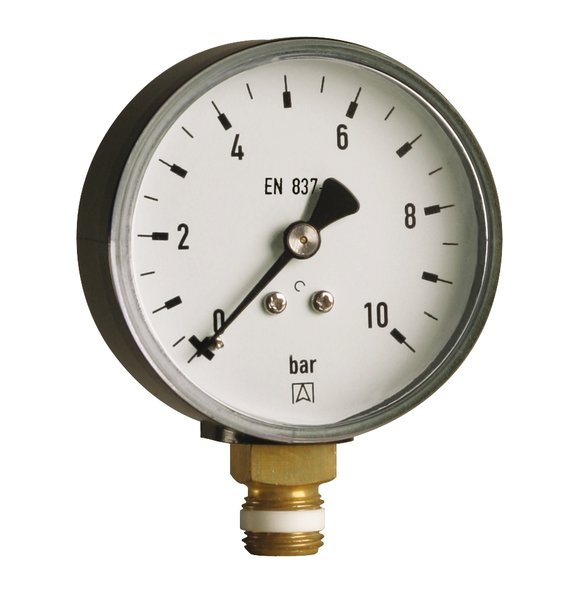 Manometr z rurką Bourdona AFRISO RF standardowy 0/16 bar radialne G1/8B fi 40 mm, kl. 1.6%