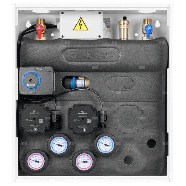Grupa pompowa AFRISO PrimoBox AZB 251 GZ x GW 3/4'' x 3/4'', z zaworem mieszającym, z zaworem termostatycznym, z izolacją, z siłownikiem arm 141