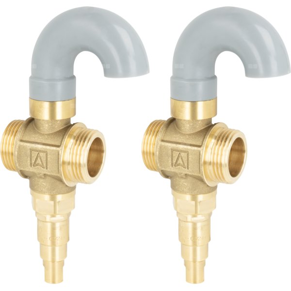 Zestaw dwóch zaworów antyzamrożeniowych AAV 100 z osłonami ochronnymi, G1''