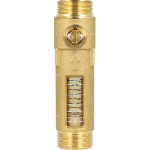 Przepływomierz DFM 15-2M, DN15, przyłącza: G3/4'' x G3/4'', zakres przepływu 8 - 38 l/min