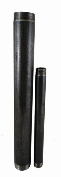 Króciec gwintowany Czarny dwustronny bezszwowy  1 1/4"x300cm