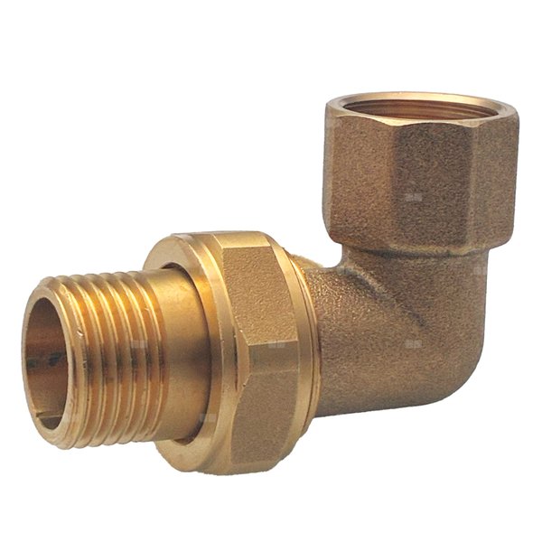 Śrubunek mosiężny kątowy z oringiem 1''