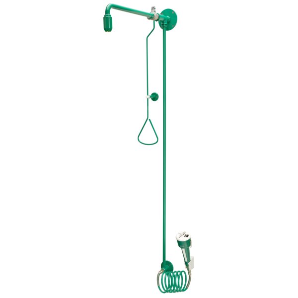 Natrysk ratunkowy do ciała i oczu, doprowadzenie wody ze ściany FAID0011