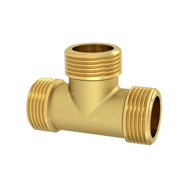 Trójnik skręcany, GZ/GZ/GZ ½ mosiądz