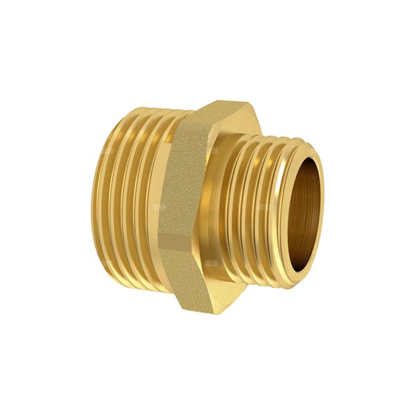 Nypel redukcyjny skręcany, GZ/GZ 2x1½ mosiądz