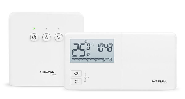 AURATON Tucana SET - Tygodniowy, bezprzewodowy regulator temperatury ze sterownikiem urządzenia grzewczego (zestaw)