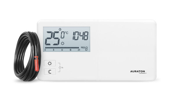 AURATON Tucana P - Tygodniowy, przewodowy regulator temperatury (jednoczujnikowy)