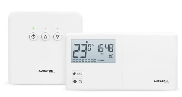 AURATON Pavo SET - Tygodniowy, bezprzewodowy regulator temperatury ze sterownikiem urządzenia grzewczego (zestaw)
