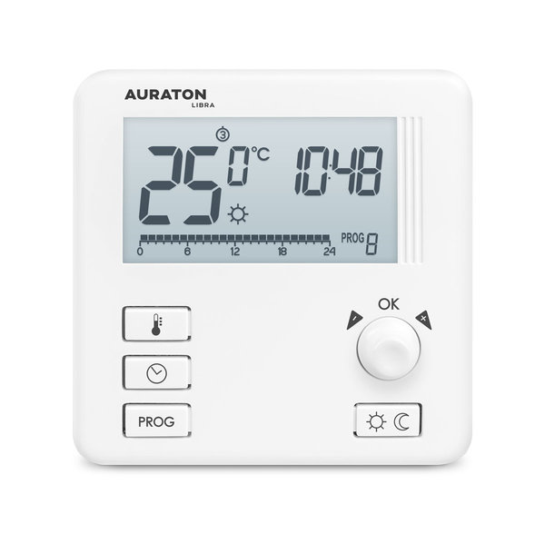 AURATON Libra - Tygodniowy, przewodowy regulator temperatury