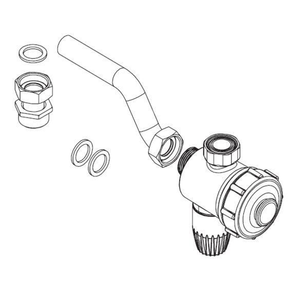 Kompaktowy magnetyczny filtr wody (do kotłów QUADRA X 25C i QUADRA X 25R)