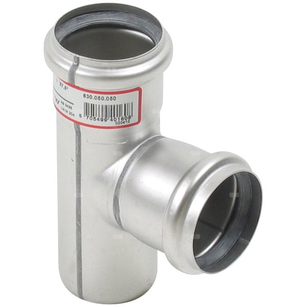 87.5 st. Trójnik DN =50x50 mm, stal kwasoodporna
