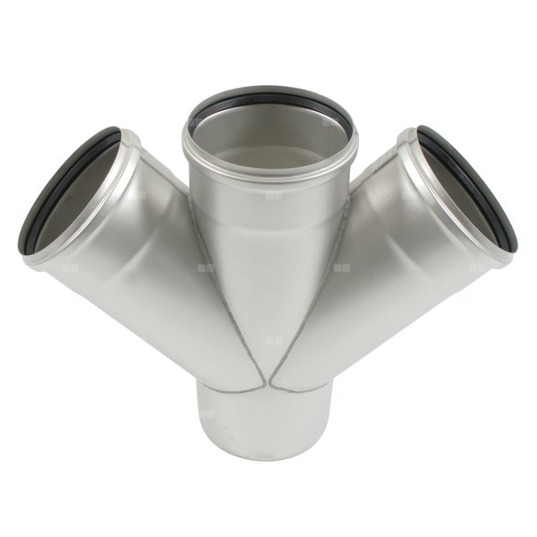 Czwórnik jednopłaszczyznowy 45 st./ 180 st. 200X200 mm, stal kwasoodporna