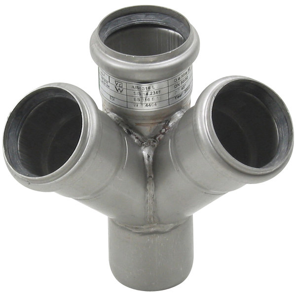 Czwórnik 45 st./ 90 st. 50X50 mm, stal kwasoodporna