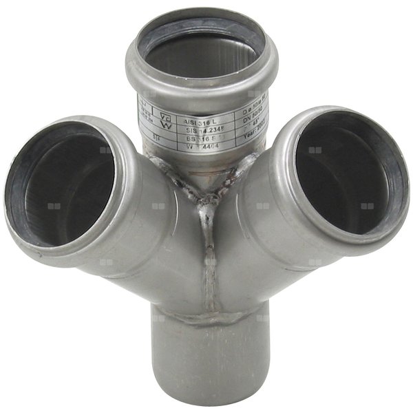 Czwórnik 45 st./ 90 st. 50X50 mm, stal kwasoodporna