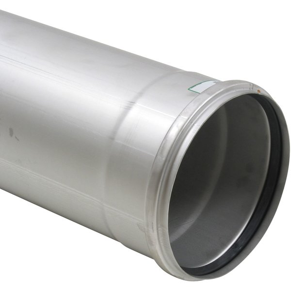 Rura prostka jednokielichowa DN =250x3000 mm, stal kwasoodporna