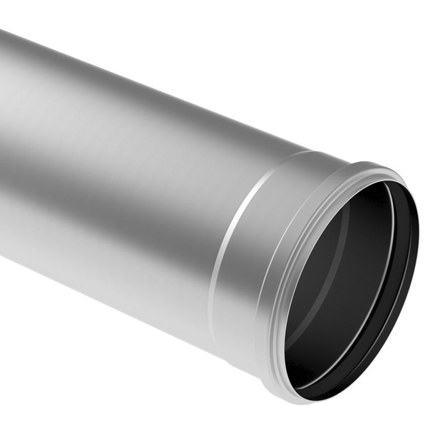 Rura prostka jednokielichowa DN =315x2000 mm, stal kwasoodporna