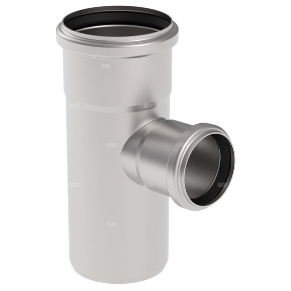 87.5 st. Trójnik DN =75x50 mm, stal kwasoodporna