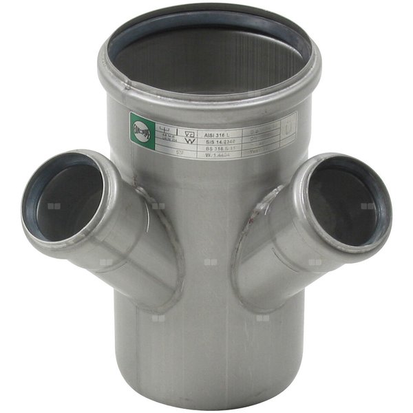 Czwórnik 45 st./ 90 st. 50X110 mm, stal kwasoodporna