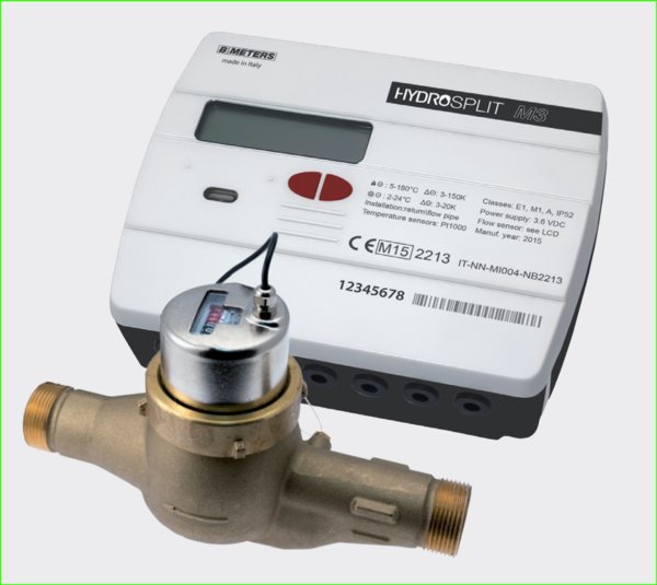 Ciepłomierz rozdzielny mechaniczny komplet z wewnętrznym Modułem M-BUS, typu HYDROSPLIT M3 DN 100 Qp=60 m3/h, Tmax: 130st.C, L=250 mm