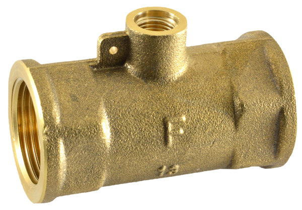 Trójnik mosiężny z miejscem na czujnik temperatury Gwint 1/2" do HYDROCAL
