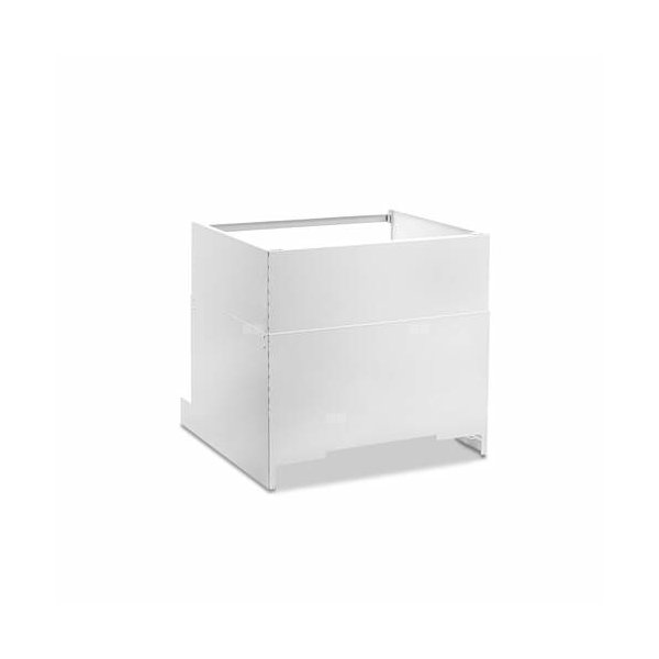 MB1 maskownica do instalacji hydraulicznej nad pompą ciepła o regulowanej wysokości co 25 mm, wysokość maskownicy od 42 cm do 62 cm, kolor biały