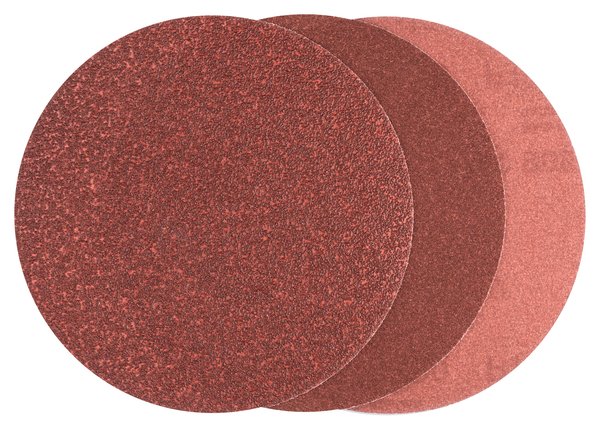 10-częściowy zestaw papierów ściernych do szlifierek kątowych i wiertarki D = 125 mm, K = 60 – 180, 10 szt.
