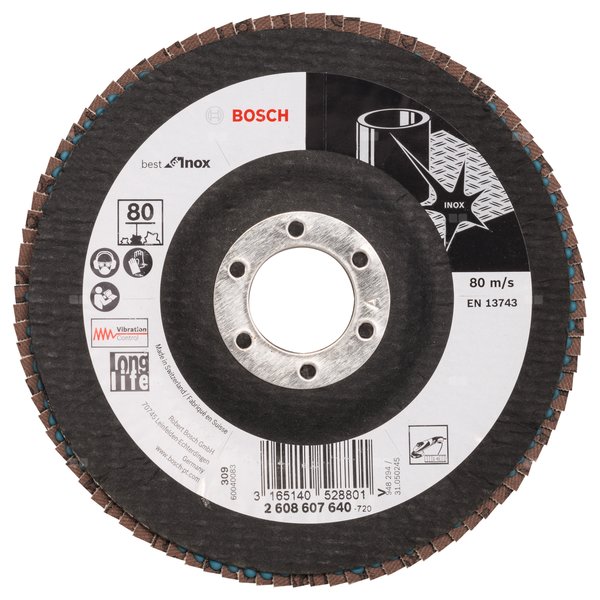 FLAP DISC BEST F/INOX 125MM P 80