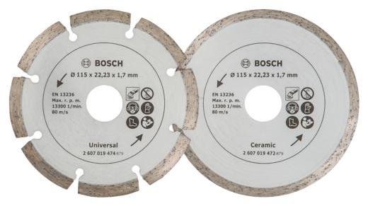 Diamentowe tarcze tnące do płytek i materiałów budowlanych, fi 115 mm