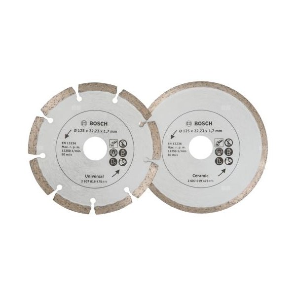 Diamentowe tarcze tnące do płytek i materiałów budowlanych, fi 125 mm