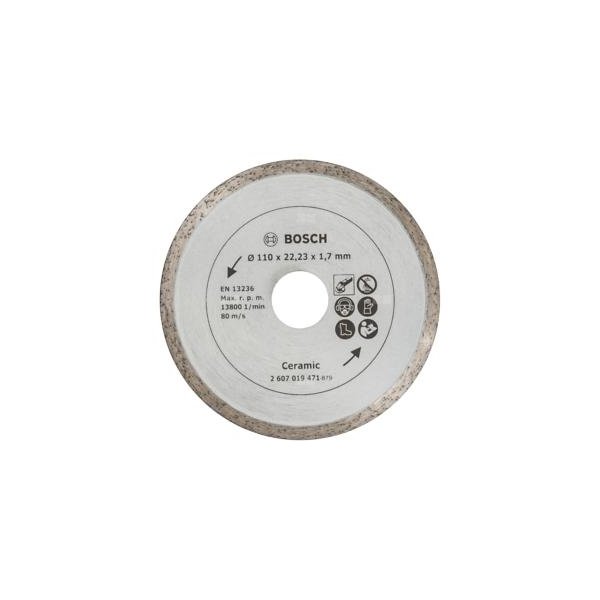 Diamentowa tarcza tnąca do płytek, 110 mm