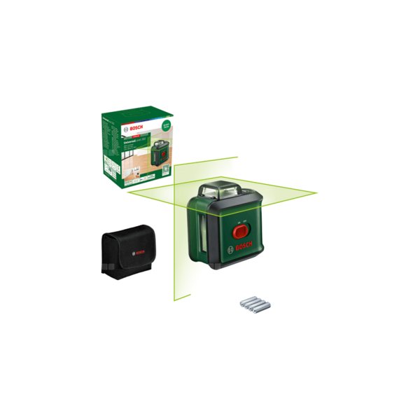 Laser liniowy Universal Level360UNI (Carton) CrossLine Laser zasilanie akumulatorowe/bateryjne