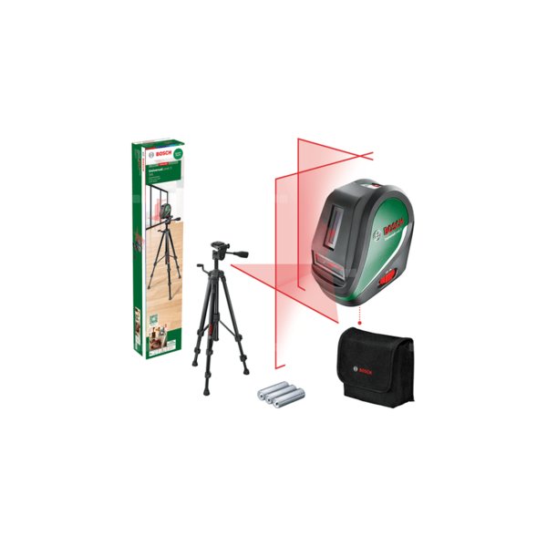 Laser liniowy Universal Level 3 UNI (Carton) + Tri pod TT150 zasilanie akumulatorowe/bateryjne