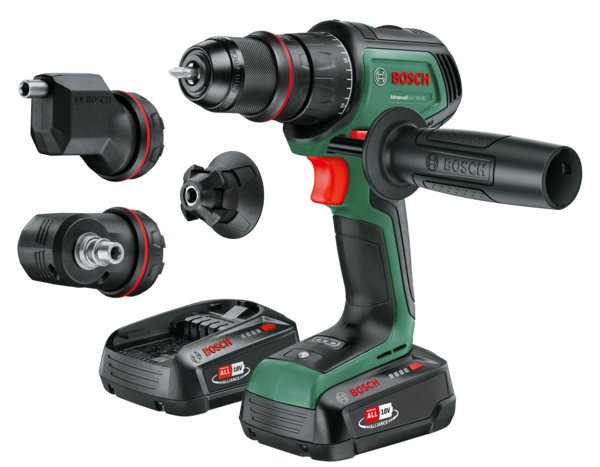 Akumulatorowa wiertarko-wkrętarka AdvancedDrill 18V-80 Quicksnap (2x 2,5 Ah) + AL18V-44 (Set - 3 attachments)