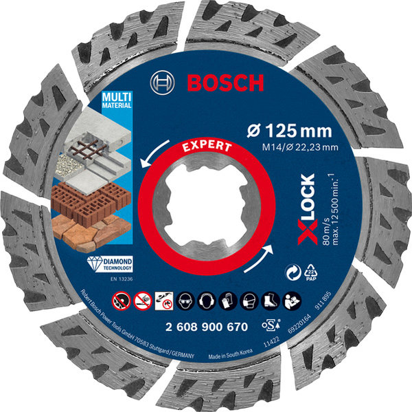 TARCZA DIAM EXPERT XLOCK MM 125X2,4X12