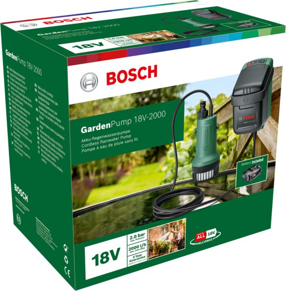 Akumulatorowa pompa ogrodowa GardenPump 18V-2000