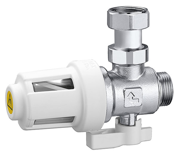 Caleffi XS - urządzenie filtrujące z magnesem do montażu pod kotłem