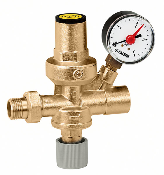Automatyczny zawór do napełniania instalacji 1/2'' z przyłączem manometru 1/4'' GW